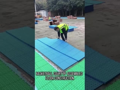 Weather Resistant Basketball Court Flooring Tiles Multi Sport Interlocking Tiles CE RoSH
