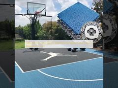 340x340mm Anti-Slip PP Interlocking Sports Floor Tile for Basketball Court