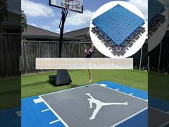 340x340mm Anti-Slip PP Interlocking Sports Floor Tile for Multi-Game Courts