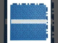 Interlocking Basketball Court Tiles 340x340mm Polypropylene Sports Flooring