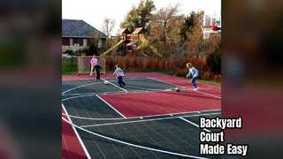 DIY Backyard Basketball Court Tiles