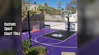 Custom Sport Tiles Basketball Badminton Court Flooring