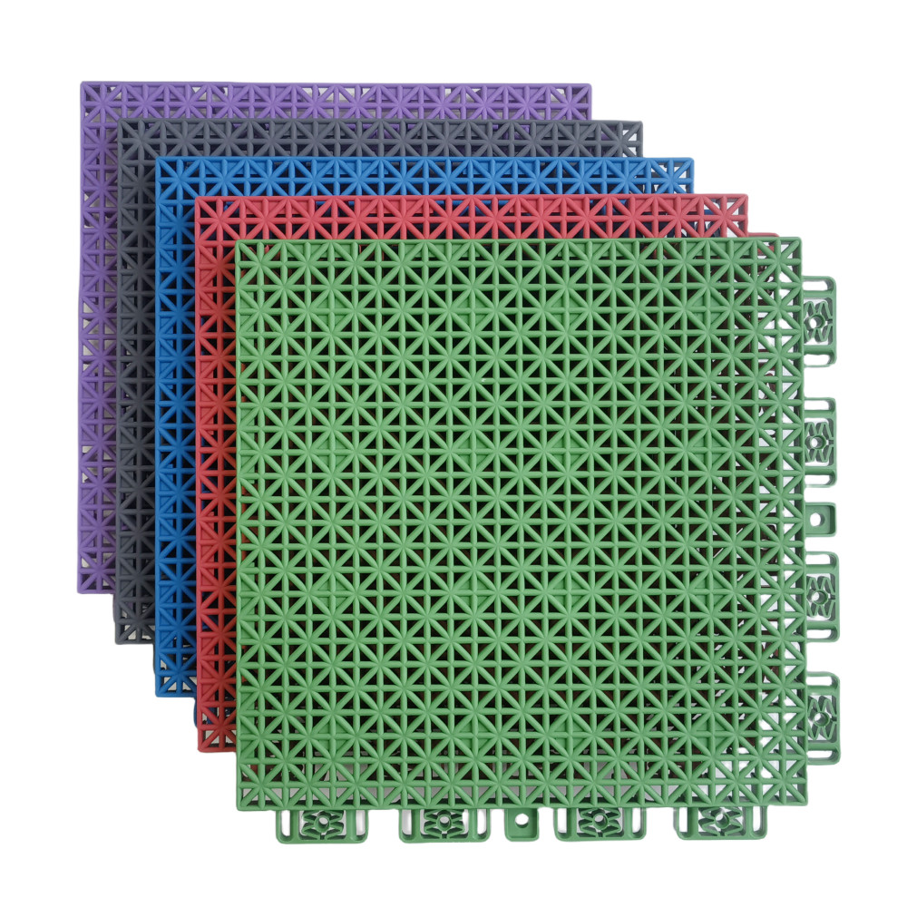 Pvc Sports Floor Tiles Interlocking Pp Plastic Outdoor Basketball Court