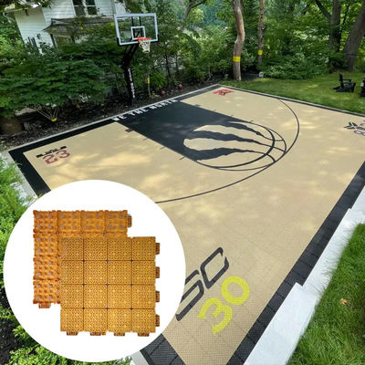 Synthetic Plastic Polypropylene Indoor Court Tiles Outdoor PP Interlocking Tiles CE