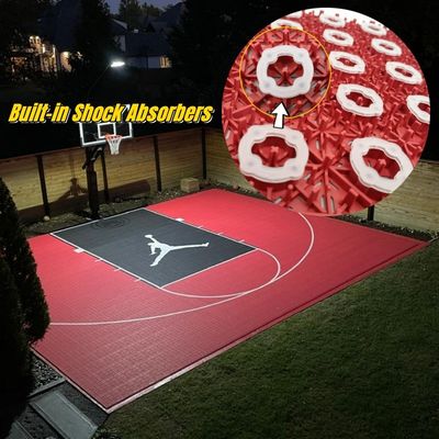 34x34cm*1.8cm anti-slip material Multi Sport pP Interlocking Tiles Outdoor Sports Floor basketballTiles