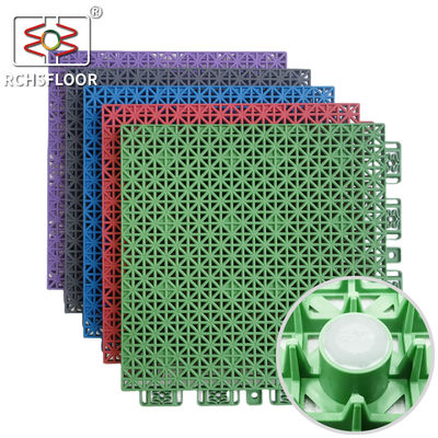 Weather Resistant Outdoor Basketball Court Mat 1.27cm Outdoor Pickleball Court Tiles