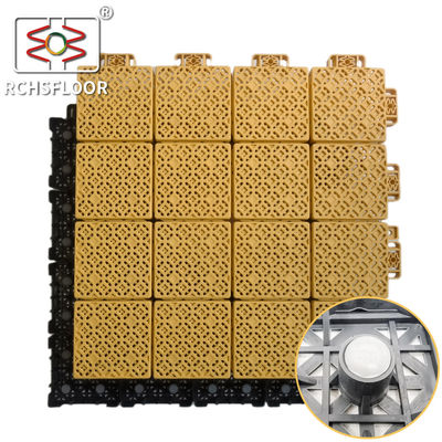 340*340mm Backyard Court Tiles PP Tiles For Basketball Court Tennis Court