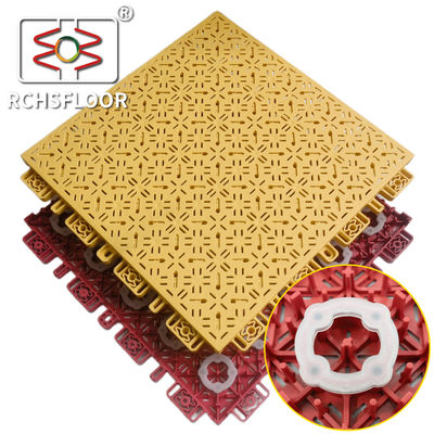 OEM ODM Basketball Court Plastic Tiles PP Interlocking Flooring CE RoSH