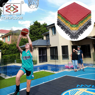18mm Polypropylene Modular Sport Tiles Badminton Pickleball Court Tiles