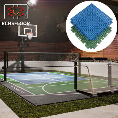 1.27cm Thick Backyard Court Tiles Polypropylene Interlocking Tiles Easy To Clean