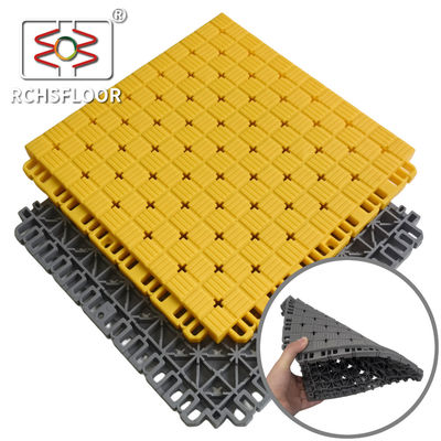 16mm TPE Sports Court Surface Tiles Outdoor Badminton Court Mat