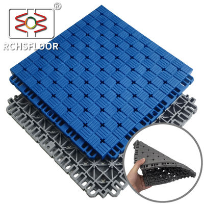 Thermoplastic Elastomer Modular Sport Tiles 410g Basketball Court Flooring For Backyard