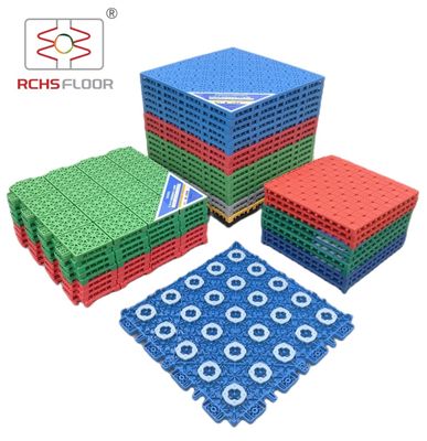 EU SVHC Environment Outdoor Sports Tiles 1.8cm Thickness 2.2mm Vertical Deformation