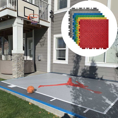 Outdoor Interlocking Pp Pvc Vinyl Sports Half Court Flooring Tile For Basketball Court
