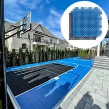 Customizable UV Resistant Outdoor Sports Tiles Easy Installation Skin Textured PP