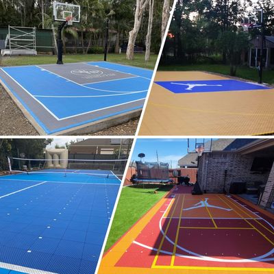Outdoor Athletic Flooring with 32% Shock Absorption and Customization Provided